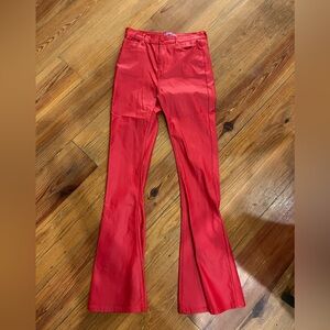 Edikted faux leather jeans